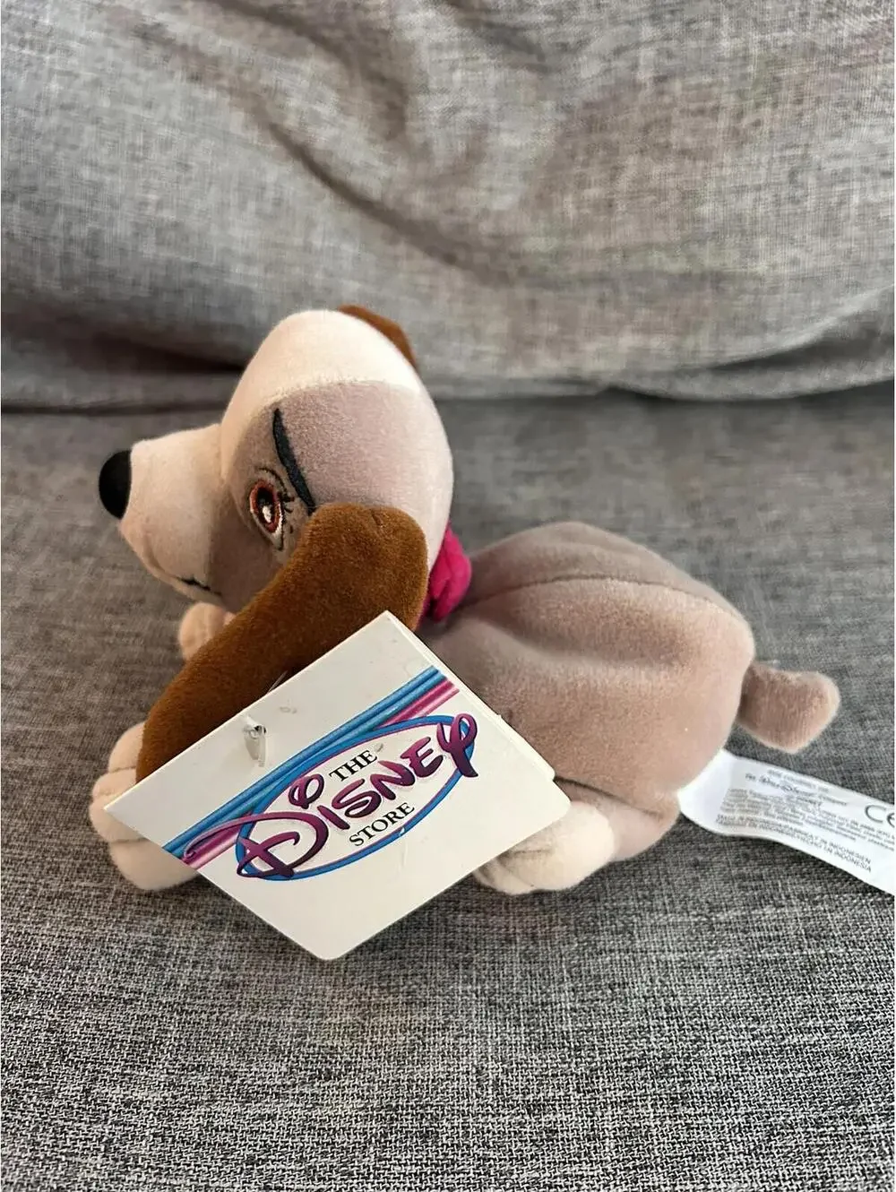 Disney Store Mini Bean Bag Plush Lady 7” Beanie Lady And The Tramp